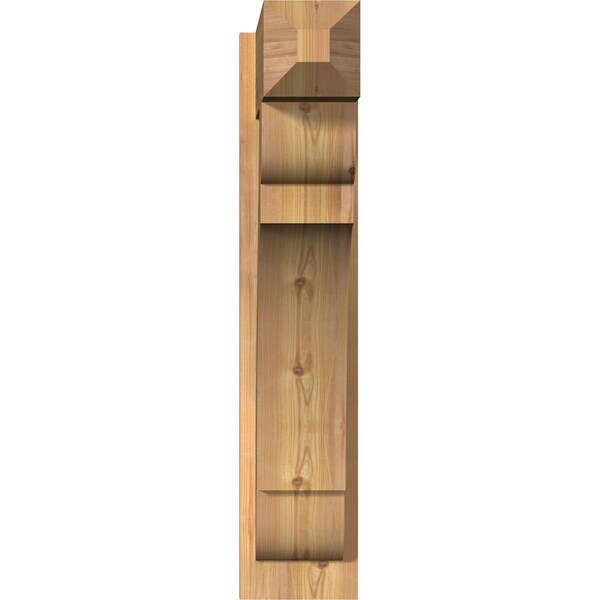 Olympic Smooth Craftsman Outlooker, Western Red Cedar, 7 1/2W X 24D X 36H